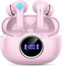 Bluetooth 5.4 Earbuds, 2026 Wireless Headphones 3D-Stereo Deep Bass Ear Bud, 4 E