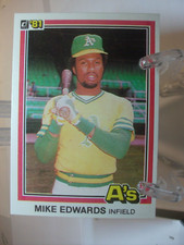 1981 Donruss Baseball Card   #497 - Mike Edwards - Oakland Athletics   (98479)