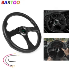 Golf Cart Steering Wheel for Yamaha EZGO Club Car Black Aluminum