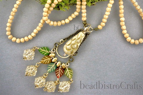 16pcs Leaf beads - Pressed Czech glass Mint Leaves - FROSTED Transparent Red - Picture 9 of 9