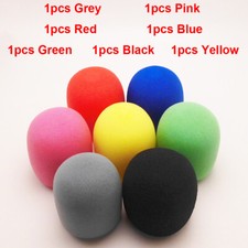 7pcs Colors Handheld Stage Microphone Windscreen Foam Mic Cover Karaoke DJ
