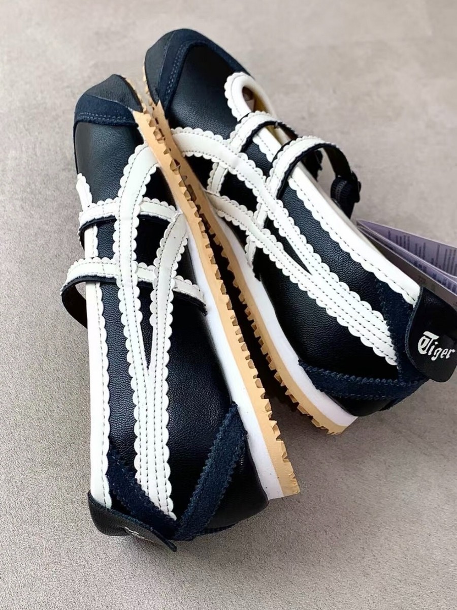 Onitsuka Tiger Mexico 66 Black/Cream 118A2678-001 Mary Jane Ballet