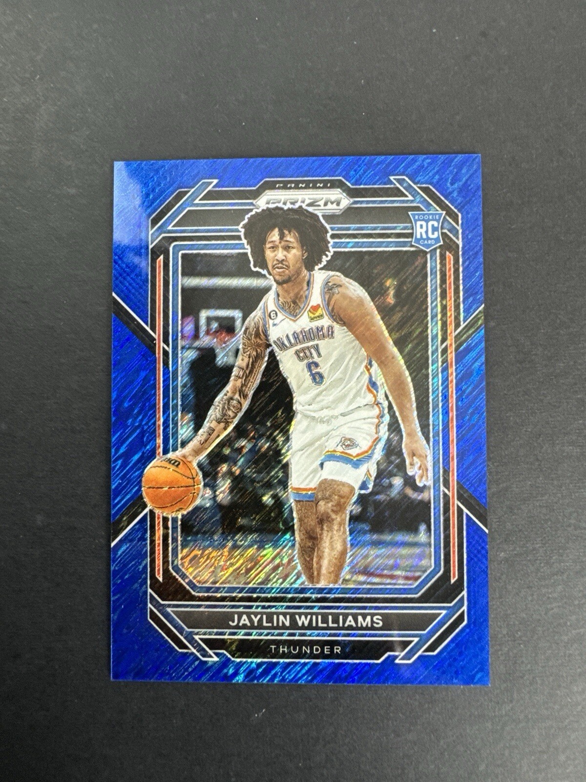 2022-23 Panini Prizm FOTL Blue Shimmer /35 Jaylin Williams #247 Rookie RC