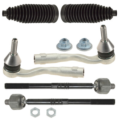 Lemforder 6pc Inner & Outer Steering Tie Rod Ends & Boots Kit For C292 W166 X166