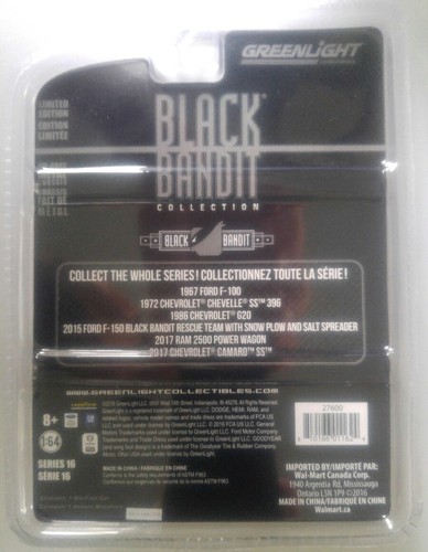 GREENLIGHT BLACK BANDIT # 1967 FORD F-100 SERIES 16 .Chase.Never Opened! - Foto 2 di 2