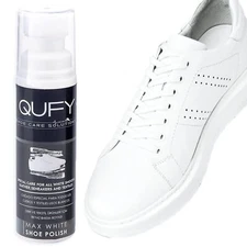 Max White Shoe Polish Scuff Cover 2.5 Oz 1 Bottle with Sponge Applicator