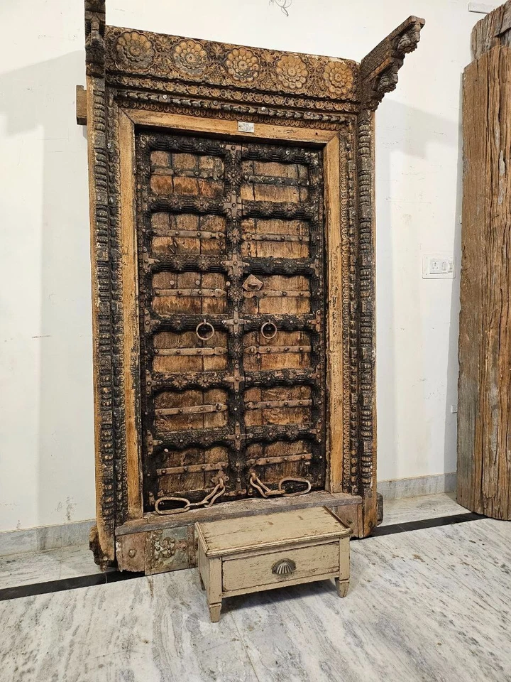 Vintage Wooden Decorative Writing Desk with Drawer – Antique Style Desk for Home - Image 2 of 4