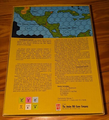 Avalon Hill Conquistador The Age of Exploration 1495-1600 Unplayed
