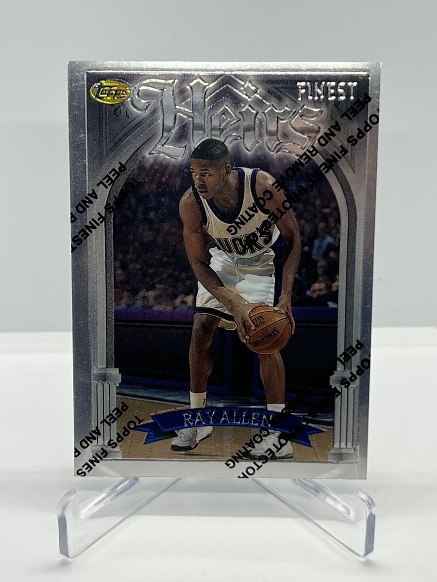 1996-97 Topps Finest Ray Allen Rookie Heirs RC W/Coating 1996-97 Topps Finest Ray Allen Rookie Heirs RC W/Coating
