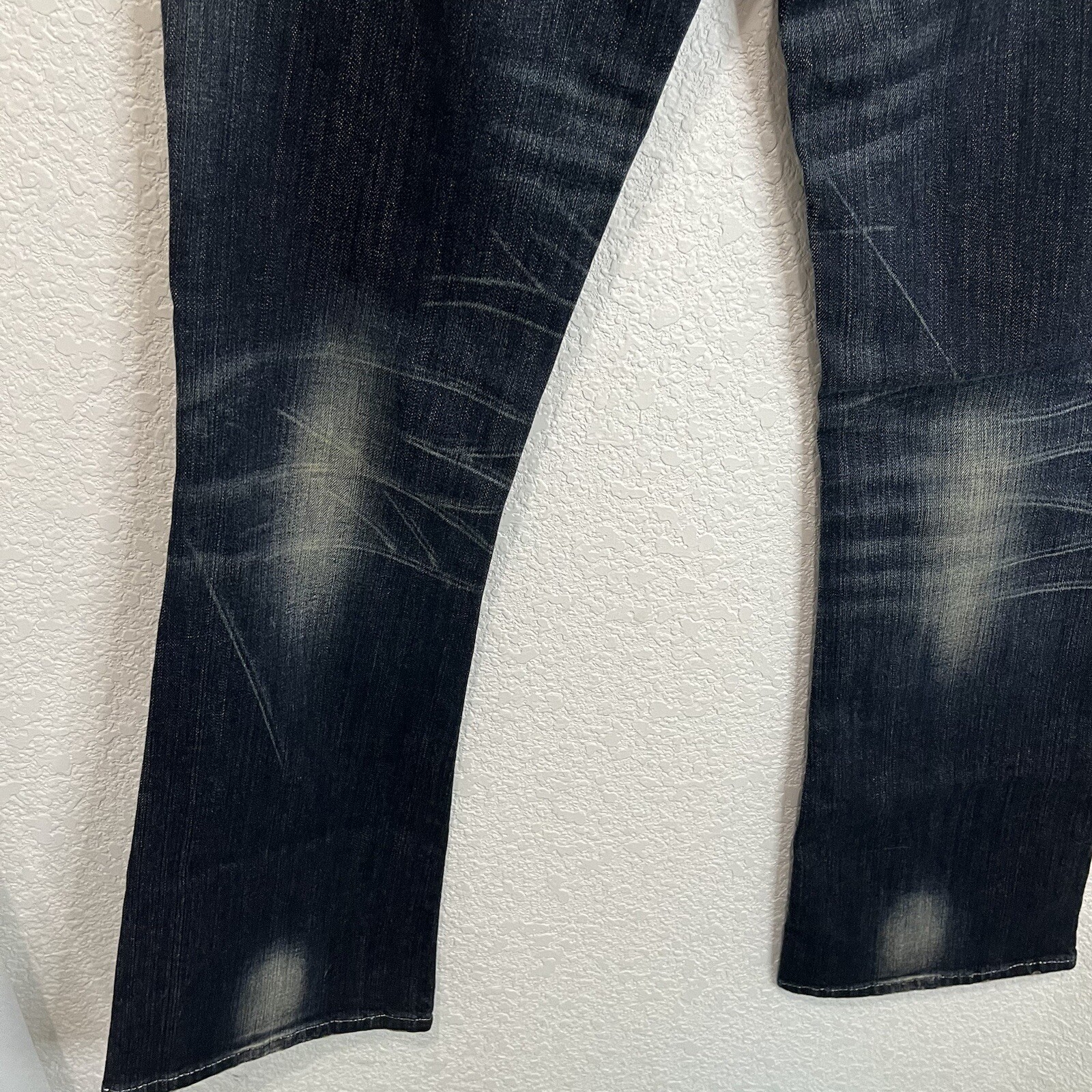 Rock 47 By Wrangler Jeans Womens Boot Cut Stretch Ultra Low Rise Blue Size 7X34 thumbnail 8