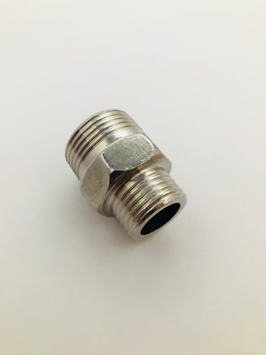 Pipe Fitting BSP BSPT Male 3/4  X 1/2'' Reducing Coupling Adapter Stainless Steel