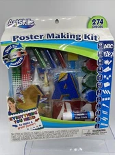 ArtSkills Poster Making Kit Arts and Crafts Supplies Includes Washable Glitter