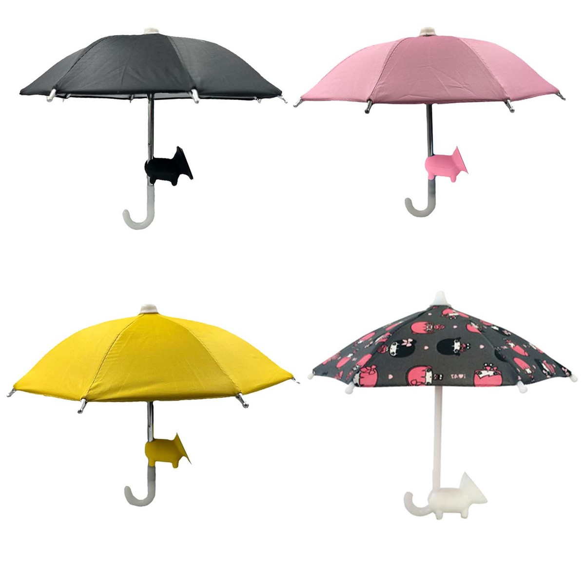UV Protection Phone Umbrella For Sun, 2025 New Adjustable Suction Cup Phone Umbrella, Cell Phone Umbrella Sun Shade With Universal Piggy Stand For Block Glare Anti-Reflection - View #3