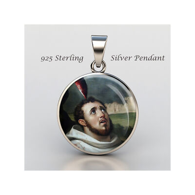 Saint Peter Of Verona 925 Sterling Silver Christian Medal