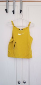 nike high neck vest crop top in purple