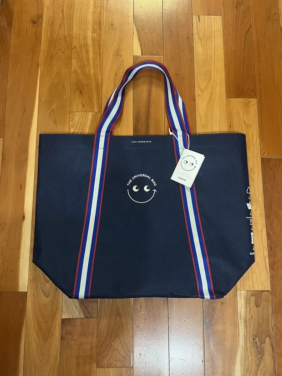 Anya Hindmarch TESCO The Universal Bag - BNWT - Navy Blue Tote Shopper |  eBay