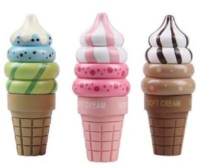wooden magnetic ice cream set