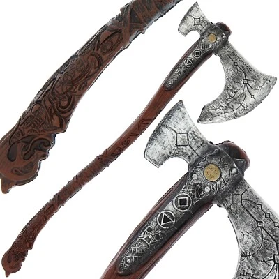 God Of War Foam Axe Kratos Leviathan Larp Cosplay Prop 93cm Viking Guardian