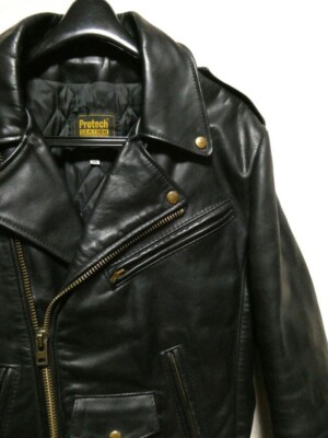 Protech LEATHER APPAREL Riders Motorcycle Jacket Mens Size 36