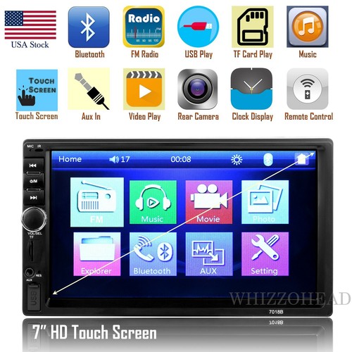 Car Stereo Audio Bluetooth 7 inch 