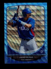JAIRO BERAS ⚾ 2013 Bowman Chrome #BCP105 Blue Wave Refractor Rangers