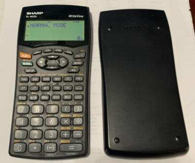Sharp EL-W535 WriteView Scientific Calculator /w Cover TESTED WORKING
