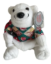 Coca-Cola Bean Bag Plush Toy Polar Bear Vintage Collectible Stuffed Animal NWT