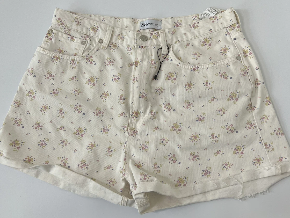 JOSEPH floral-print high-waisted shorts - White
