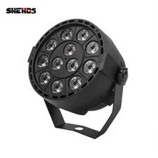 SHEHDS LED 12x3W RGBW 4in1 Flat Par Light Stage Lighting Disco Party Show Club