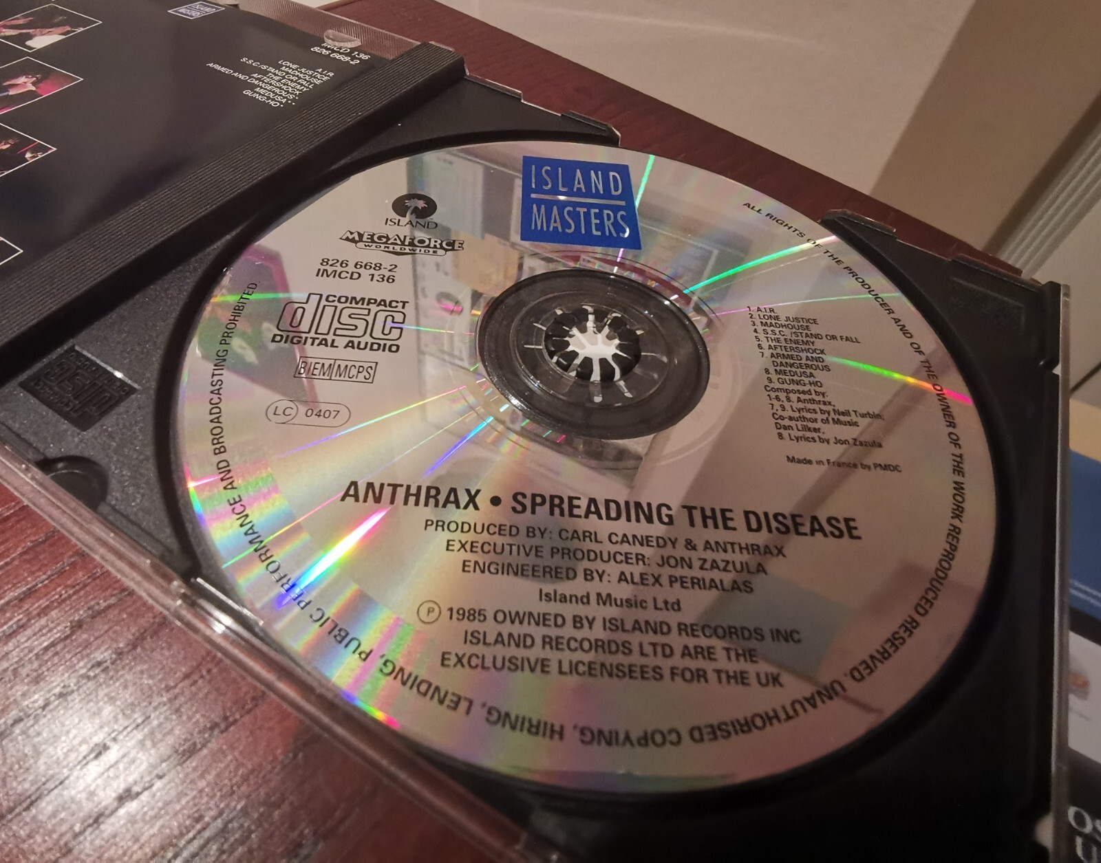 Anthrax Spreading The Disease (CD) eBay