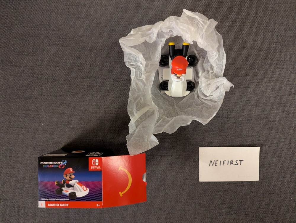 McDonalds MARIO KART Happy Meal Toy Mario 2024 Brand New