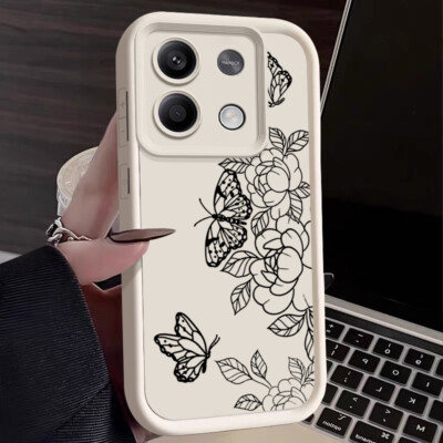 Hülle Für Xiaomi Redmi Note 13 12 11 10 Pro 13T Pro 11T Schmetterling Case Cover