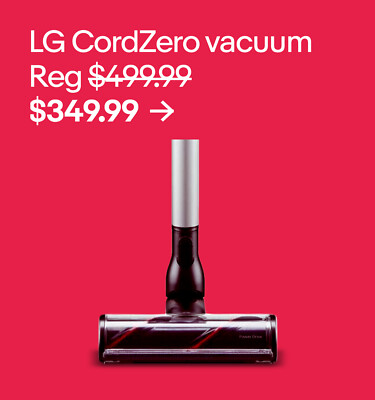 LG CordZero vacuum $349.99