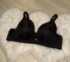 Cacique Lightly Lined Full Coverage Bra Underwire Womens 44C Black