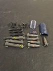 Vintage GI Joe Arah Vehicle Cobra Rattler Weapons Parts Lot 1984 Hasbro