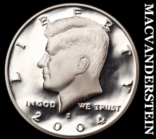2004-S Silver Kennedy Half Dollar-Choice Gem Proof Lustrous No Reserve #i4588