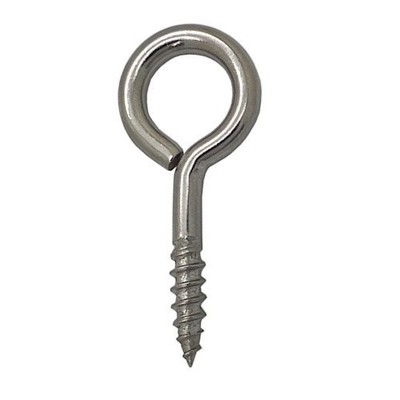 10 Stück SCHWERLAST EDELSTAHL EINSCHRAUBÖSE HAKEN 20mm bis 150mm Marine Boot