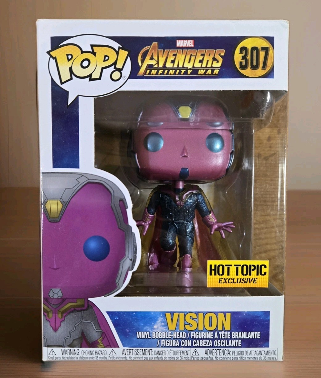 VAULTED Funko POP! Marvel Avengers #307 VISION, 2015 Exclusi