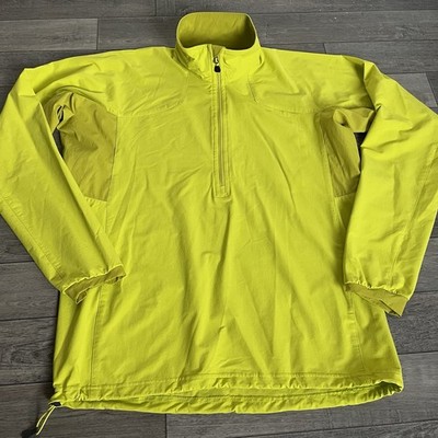 Haglofs Lizard Running Top Men s Size L Yellow 1/2 Zip
