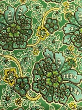 1 Yard Greens, Aqua 44  Wide 100 Cotton