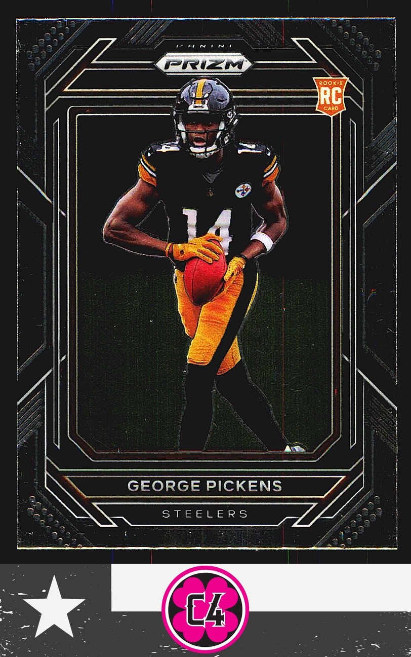 George Pickens 2022 Panini Prizm Silver RC #329 Pittsburgh Steelers