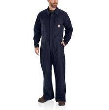 Carhartt Rugged Flex Canvas Coverall Mens M Regular Navy