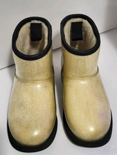 UGG Beige Black Waterproof Classic Clear Mini Boots Kid's 2