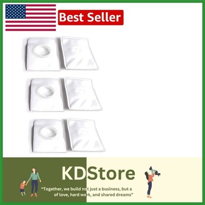 Enhanced Allergen Filtration: 6 Replacement Plastic Filters for Canister Vacuums