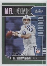 2019 Panini Absolute NFL Icons Green Spectrum 9/25 Peyton Manning #7 HOF rf2