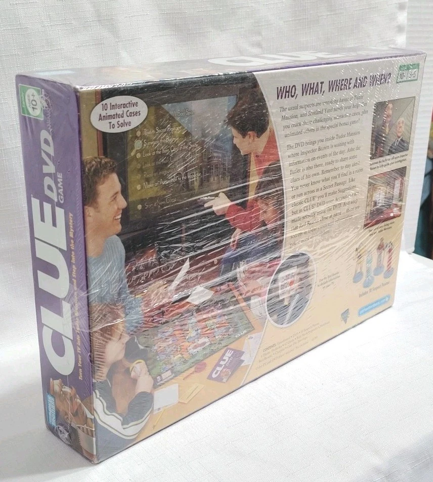 Clue Interactive DVD Board Game 2006 Parker Brothers TV Fun New Factory Sealed - Image 4 of 4