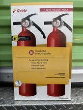 Kidde Home 1-A:10-B:C Class ABC 2.5 lb. Fire Extinguisher 2-Pack 21030932 NEW