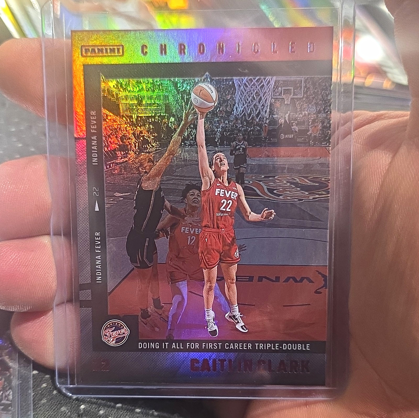 Panini 2025 Caitlin Clark Chronicled RC Holo Red Indiana Fever WNBA #5