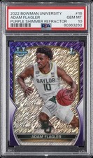 2022 BOWMAN CHROME UNIVERSITY SHIMMER REFRACTOR #16 ADAM FLAGLER PSA 10