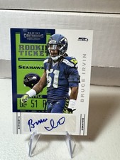 2012 Panini Contenders  BRUCE IRVIN ROOKIE AUTO SEATTLE SEAHAWKS WVU FOOTBALL